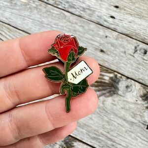 Vintage Jewelry Rose Mom Pin Mom Brooch Mom Gift Mothers Day Gift